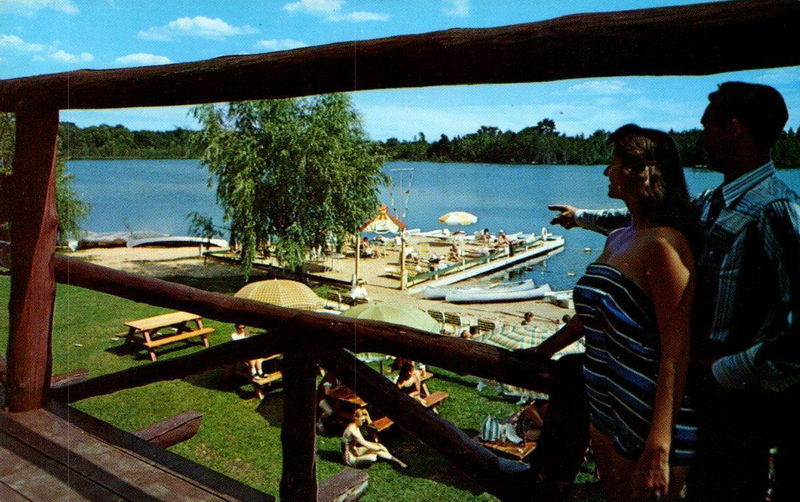 Double JJ Resort (Jack and Jill Ranch) - Vintage Postcard (newer photo)